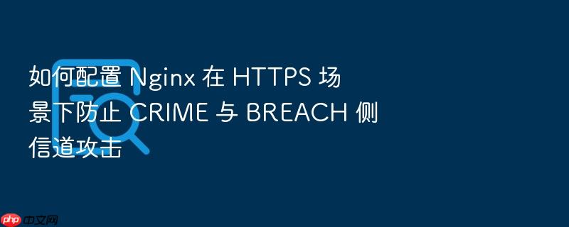 如何配置 nginx 在 https 场景下防止 crime 与 breach 侧信道攻击