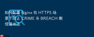 如何配置 nginx 在 https 场景下防止 crime 与 breach 侧信道攻击