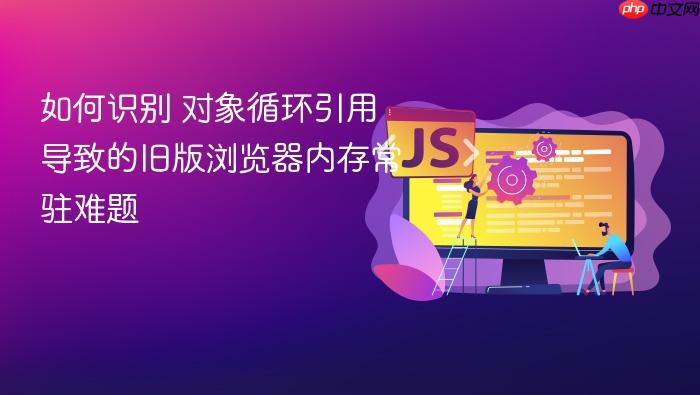 如何识别 对象循环引用 导致的旧版浏览器内存常驻难题