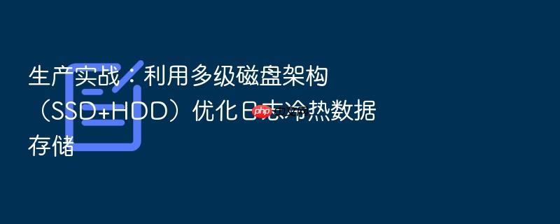 生产实战:利用多级磁盘架构(ssd+hdd)优化日志冷热数据存储