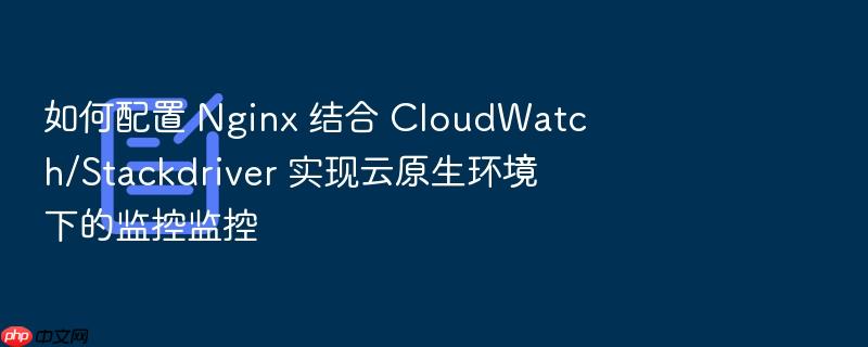 如何配置 nginx 结合 cloudwatch/stackdriver 实现云原生环境下的监控监控
