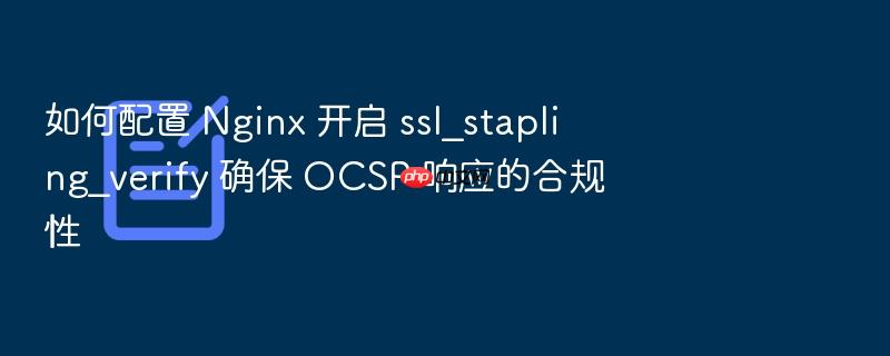 如何配置 nginx 开启 ssl_stapling_verify 确保 ocsp 响应的合规性