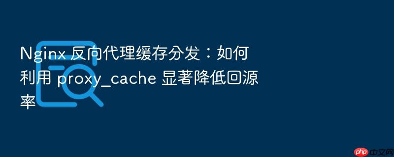 nginx 反向代理缓存分发:如何利用 proxy_cache 显著降低回源率