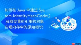 如何在 java 中通过 system.identityhashcode() 获取变量所引用的对象在堆内存中的原始标识