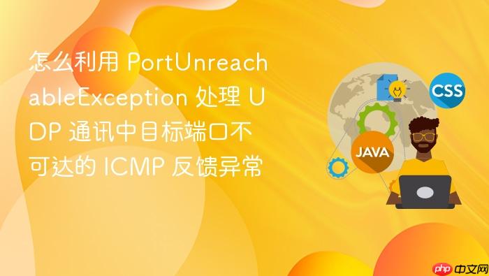 怎么利用 portunreachableexception 处理 udp 通讯中目标端口不可达的 icmp 反馈异常
