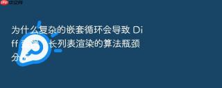 为什么复杂的嵌套循环会导致 diff 变慢？长列表渲染的算法瓶颈分析