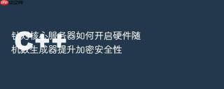 针对核心服务器如何开启硬件随机数生成器提升加密安全性