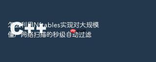 怎么利用nftables实现对大规模僵尸网络扫描的秒级自动过滤