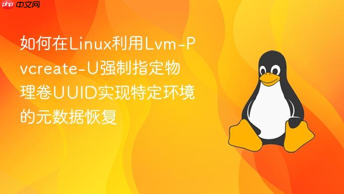 如何在linux利用lvm-pvcreate-u强制指定物理卷uuid实现特定环境的元数据恢复