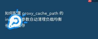 如何配置 proxy_cache_path 的 inactive 参数自动清理负载均衡长尾冷缓存
