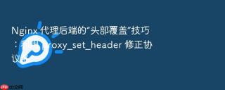 nginx 代理后端的“头部覆盖”技巧：利用 proxy_set_header 修正协议名