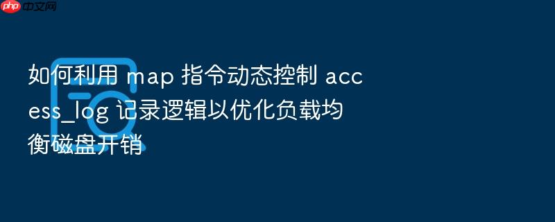 如何利用 map 指令动态控制 access_log 记录逻辑以优化负载均衡磁盘开销