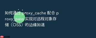 如何通过 proxy_cache 配合 proxy_pass 实现对远程对象存储（oss）的边缘加速