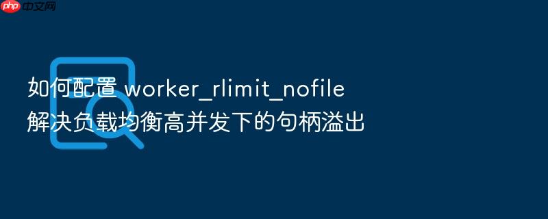 如何配置 worker_rlimit_nofile 解决负载均衡高并发下的句柄溢出