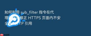 如何利用 sub_filter 指令在代理层自动修正 https 页面内不安全的 http 引用