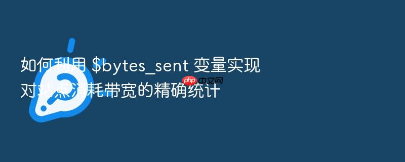 如何利用 $bytes_sent 变量实现对站点消耗带宽的精确统计