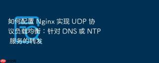 如何配置 nginx 实现 udp 协议负载均衡:针对 dns 或 ntp 服务的转发