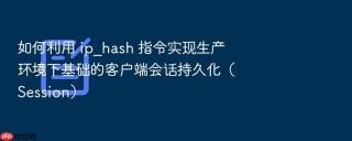 如何利用 ip_hash 指令实现生产环境下基础的客户端会话持久化（session）