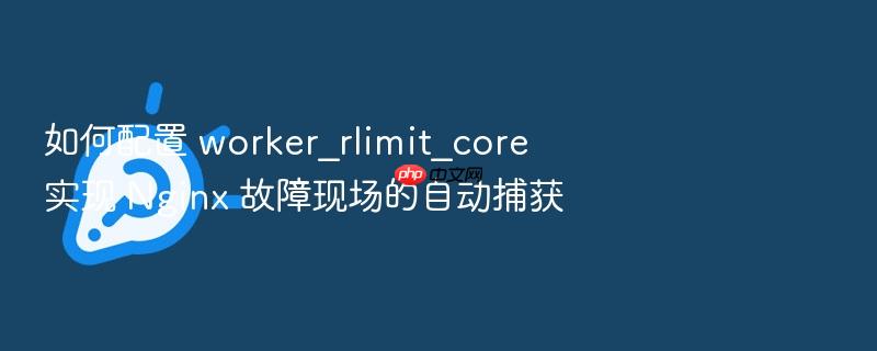 如何配置 worker_rlimit_core 实现 nginx 故障现场的自动捕获