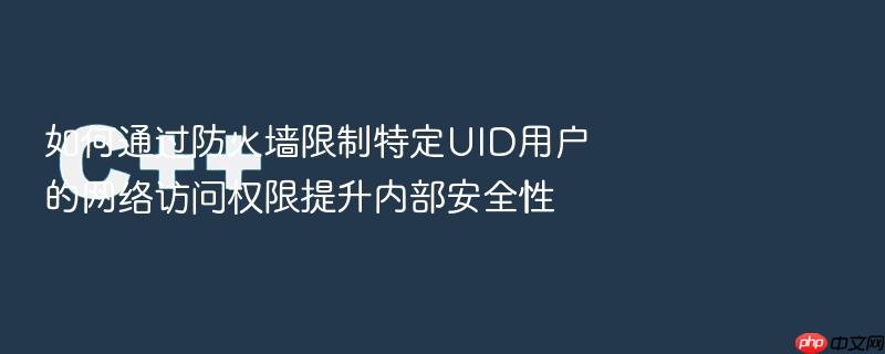 如何通过防火墙限制特定uid用户的网络访问权限提升内部安全性