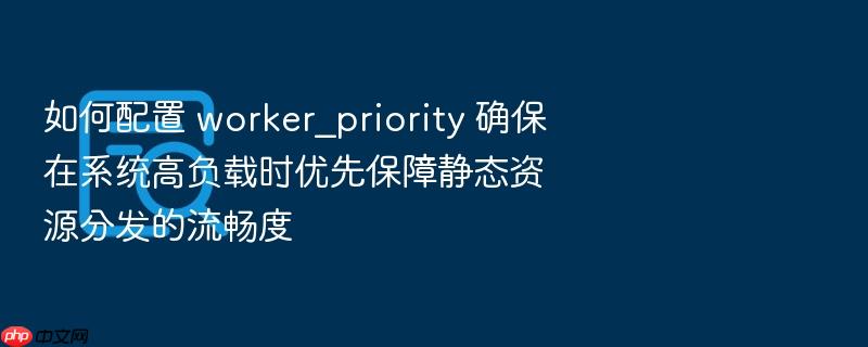 如何配置 worker_priority 确保在系统高负载时优先保障静态资源分发的流畅度
