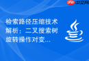检索路径压缩技术解析：二叉搜索树旋转操作对变量的影响