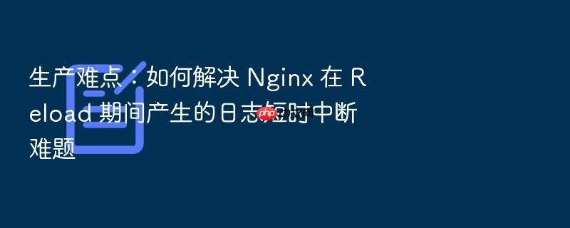 生产难点:如何解决 nginx 在 reload 期间产生的日志短时中断难题