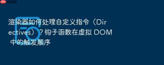 渲染器如何处理自定义指令(directives)?钩子函数在虚拟 dom 中的触发顺序