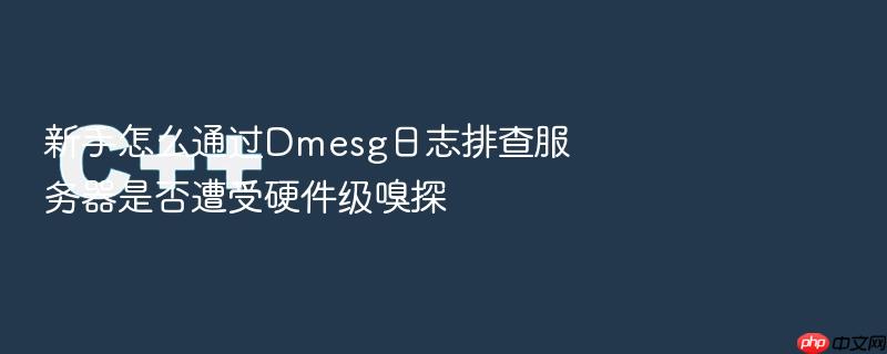 新手怎么通过dmesg日志排查服务器是否遭受硬件级嗅探