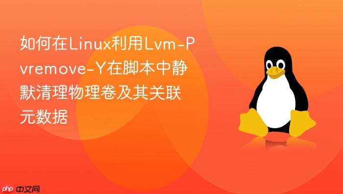 如何在linux利用lvm-pvremove-y在脚本中静默清理物理卷及其关联元数据