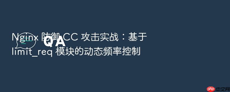 nginx 防御 cc 攻击实战:基于 limit_req 模块的动态频率控制