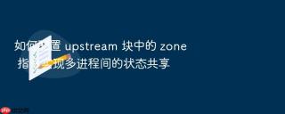 如何配置 upstream 块中的 zone 指令实现多进程间的状态共享