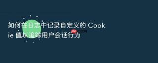 如何在日志中记录自定义的 cookie 值以追踪用户会话行为