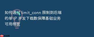 如何通过 limit_conn 限制到后端的单 ip 并发下载数保障基础业务可用带宽