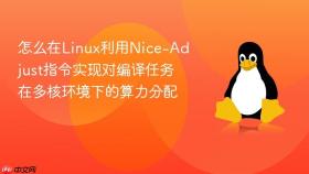 怎么在linux利用nice-adjust指令实现对编译任务在多核环境下的算力分配