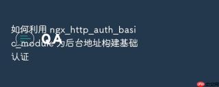 如何利用 ngx_http_auth_basic_module 为后台地址构建基础认证
