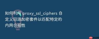如何利用 proxy_ssl_ciphers 自定义回源加密套件以匹配特定的内网合规性
