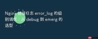 nginx 错误日志 error_log 的级别调优：从 debug 到 emerg 的选型