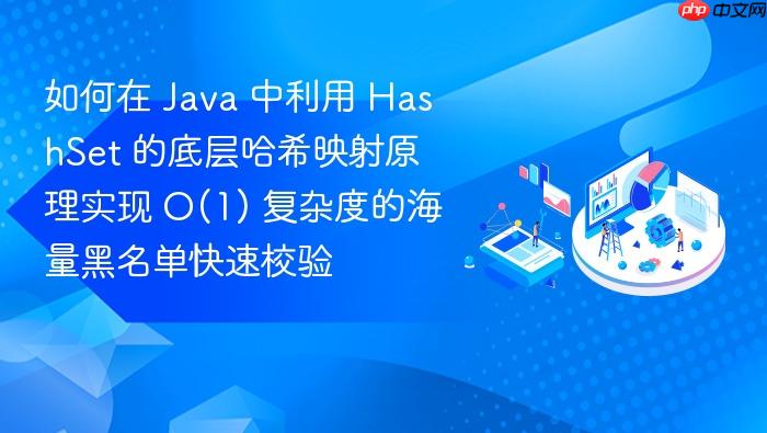 如何在 java 中利用 hashset 的底层哈希映射原理实现 o(1) 复杂度的海量黑名单快速校验