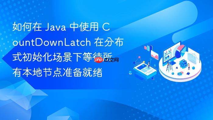 如何在 java 中使用 countdownlatch 在分布式初始化场景下等待所有本地节点准备就绪
