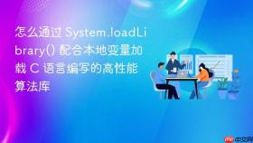 怎么通过 system.loadlibrary() 配合本地变量加载 c 语言编写的高性能算法库