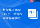 怎么解决 macOS 由于系统权限限制导致的开发者工具网络请求拦截失败