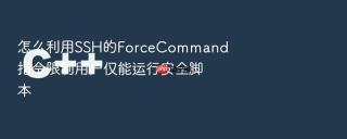 怎么利用SSH的ForceCommand指令限制用户仅能运行安全脚本