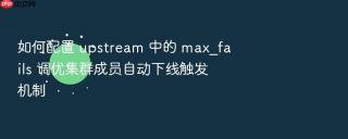 如何配置 upstream 中的 max_fails 调优集群成员自动下线触发机制