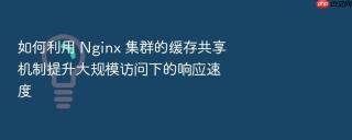 如何利用 nginx 集群的缓存共享机制提升大规模访问下的响应速度