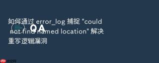 如何通过 error_log 捕捉 \