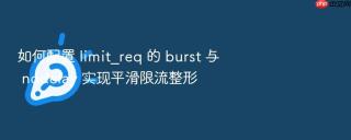 如何配置 limit_req 的 burst 与 nodelay 实现平滑限流整形