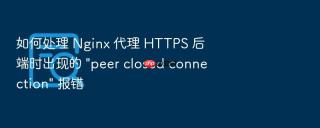 如何处理 nginx 代理 https 后端时出现的 \