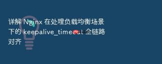 详解 nginx 在处理负载均衡场景下的 keepalive_timeout 全链路对齐