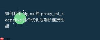 如何利用 nginx 的 proxy_ssl_keepalive 指令优化后端长连接性能